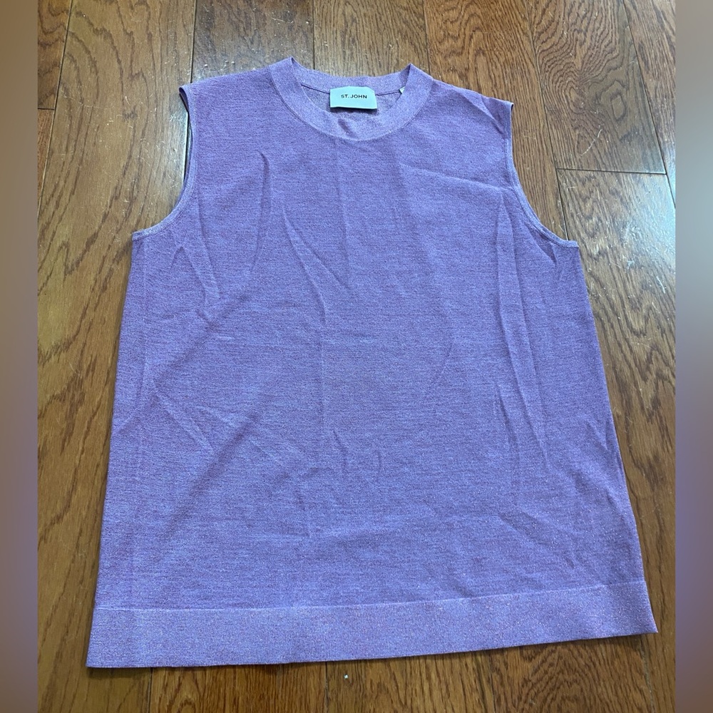 St. John Collection Metallic Reverse Shell in Amethyst - Picture 2 of 12